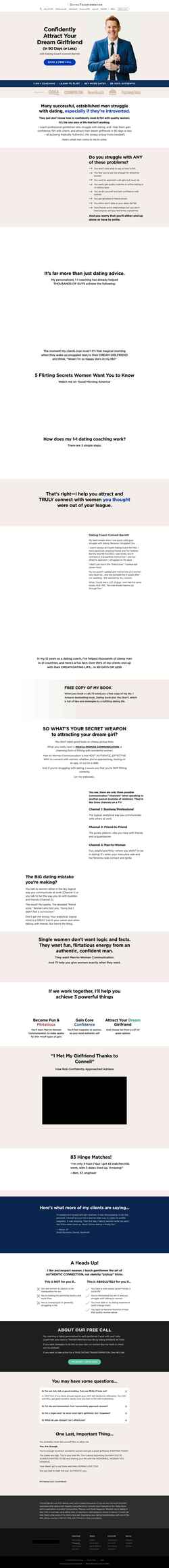 Zrzut ekranu datingtransformation.com