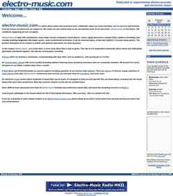 Снимак екрана electro-music.com