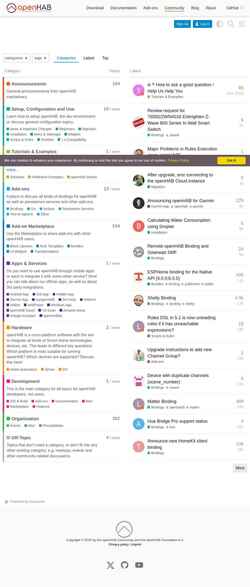 Скриншот community.openhab.org