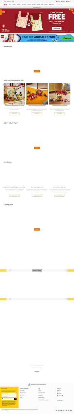 Captură de ecran lego.bricksmegastore.com