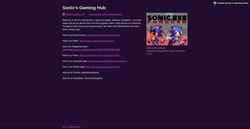 Captura de pantalla sonicsgaminghub.itch.io