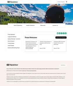 Captură de ecran tripadvisor.mediaroom.com