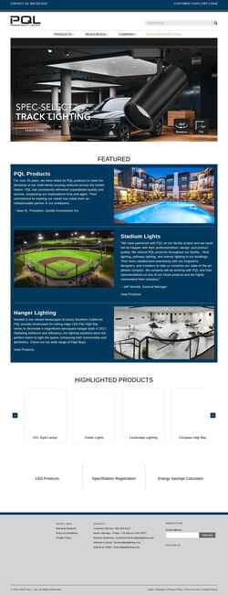 Екранна снимка pqlighting.com