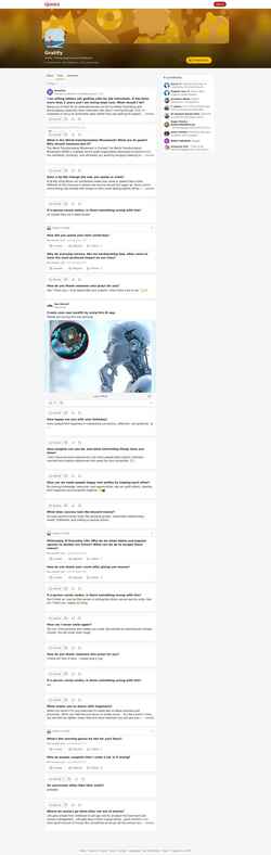 Ekrānuzņēmums gratify.quora.com