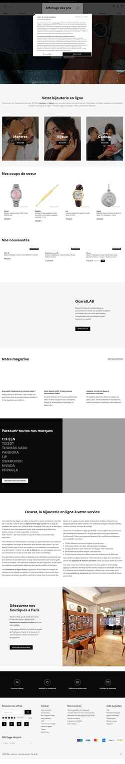 Screenshot ocarat.com