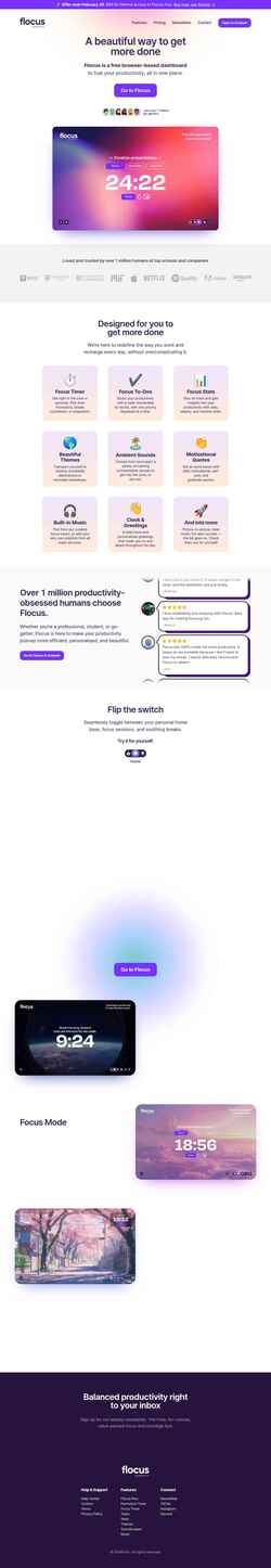 Screenshot flocus.com