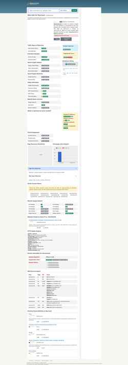 Ekrānuzņēmums myzcloud.me.clearwebstats.com