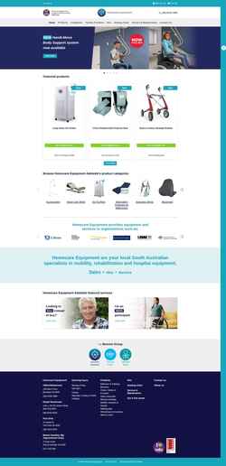 Skærmbillede homecareequipment.com.au