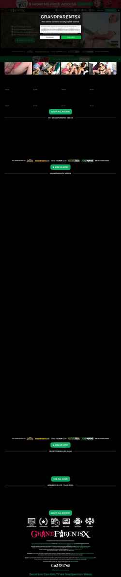Captura de pantalla grandparentsx.com