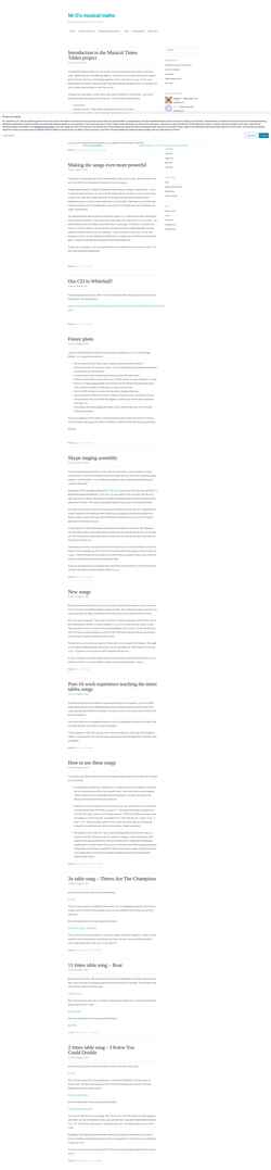 Schermafbeelding musicalmaths.com