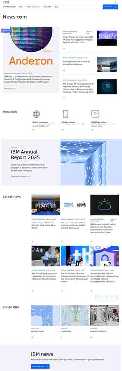 Skærmbillede newsroom.ibm.com
