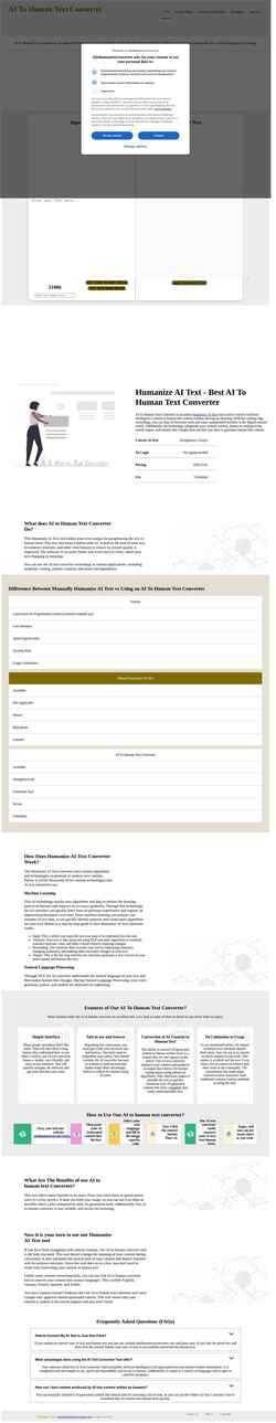 Captura de pantalla aitohumantextconverter.com