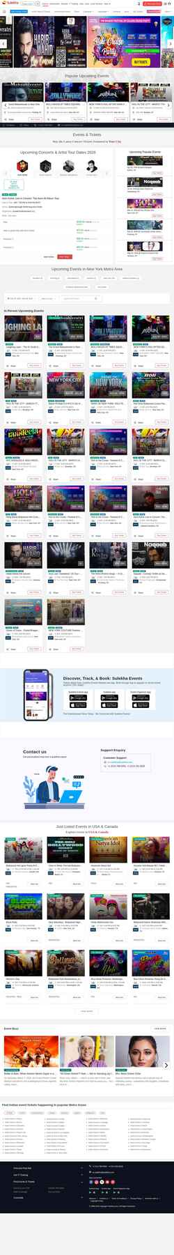 Ekrānuzņēmums events.sulekha.com