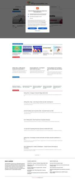 Ekran görüntüsü ieltspracticeonline.com