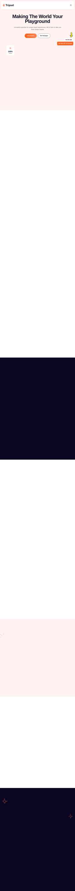 Στιγμιότυπο οθόνης tripset.framer.website