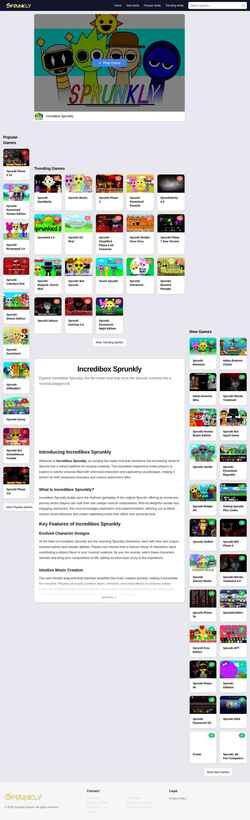 Snímek obrazovky sprunkly.org