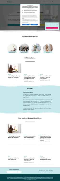 Schermafbeelding doablesimplicity.com