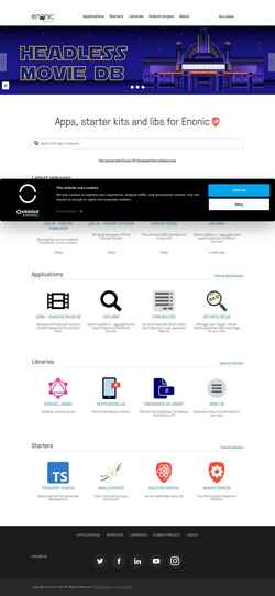 Снимак екрана market.enonic.com