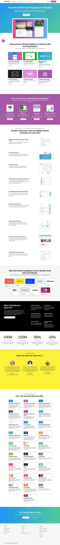 Zrzut ekranu kickofflabs.com