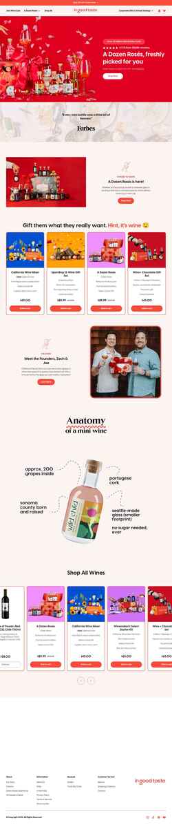 Скриншот ingoodtaste.com