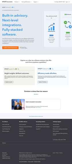 Schermata accountants.intuit.com
