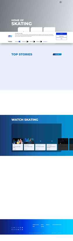 Snímek obrazovky isu-skating.com