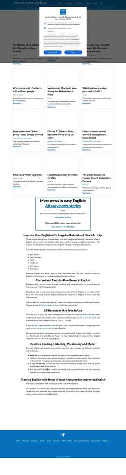 Schermata practicewithnews.com