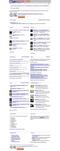Skärmdump ifdb.org