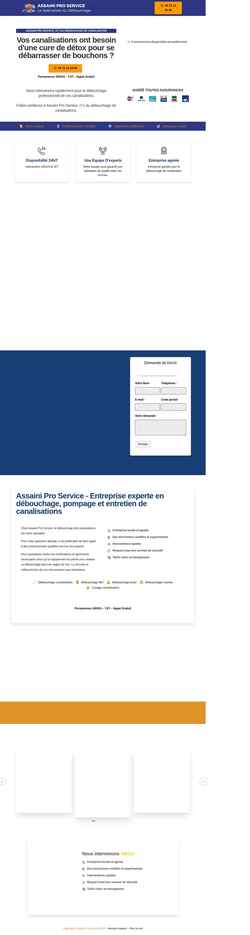 Captura de pantalla assaini-pro-service.fr