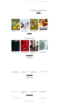 Captură de ecran theminimalistvegan.com