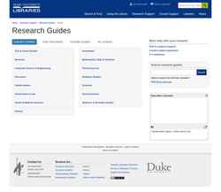 Snímek obrazovky guides.library.duke.edu