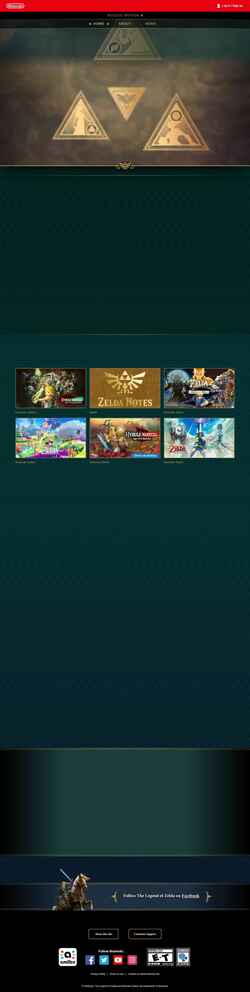 スクリーンショット zelda.nintendo.com