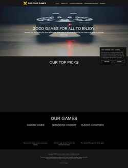 Posnetek zaslona gotgoodgames.com