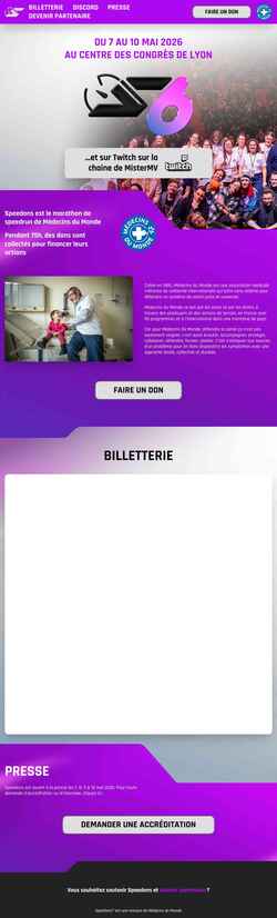 Skjermdump speedons.fr