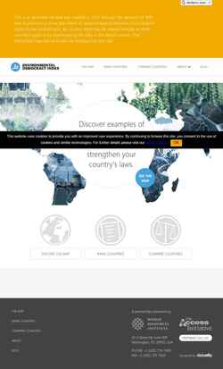 Captură de ecran environmentaldemocracyindex.org