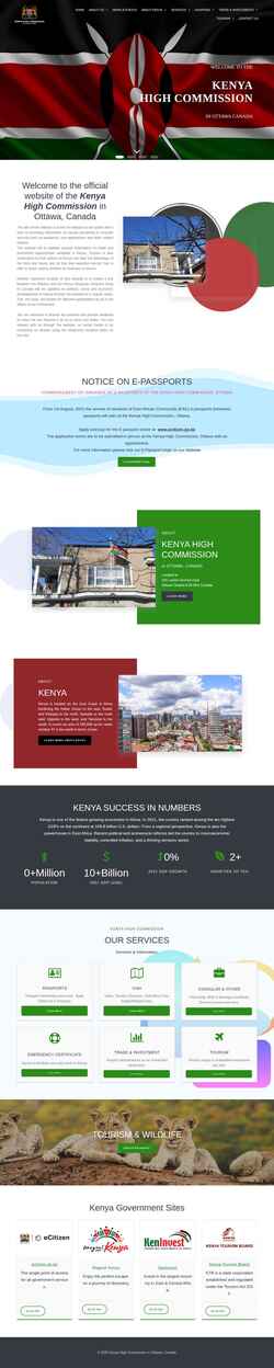 Скриншот kenyahighcommission.ca
