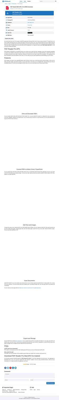 Ekraanipilt pdf-reader-mod.apkresult.io