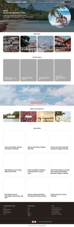 Screenshot thewandererstribe.com
