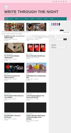 Screenshot writethroughthenight.com