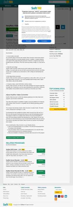 Screenshot anyrec-video-converter.soft112.com