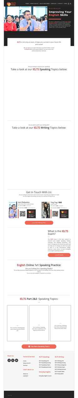 Captura de pantalla improvemyielts.com