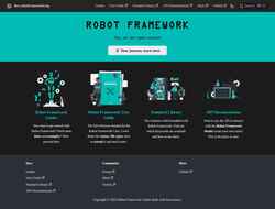 Snimka zaslona docs.robotframework.org