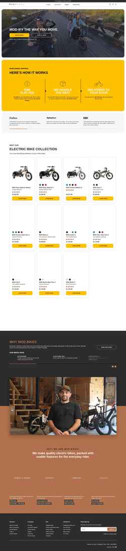 Képernyőkép mod-bikes.com