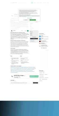 Снимак екрана win32-disk-imager.en.softonic.com