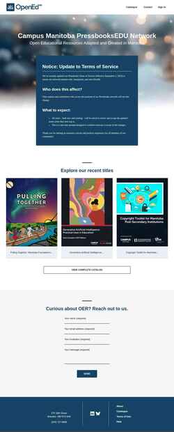 Zrzut ekranu pressbooks.openedmb.ca