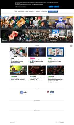 Снимак екрана romics.it