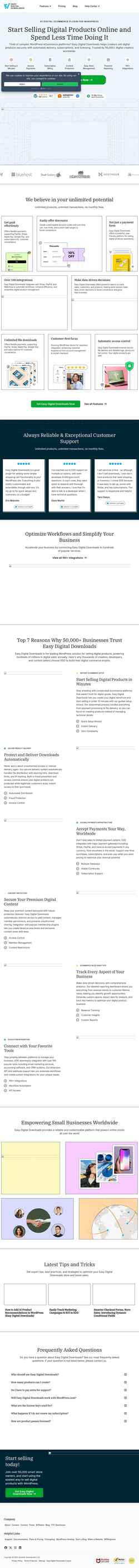 Schermafbeelding easydigitaldownloads.com