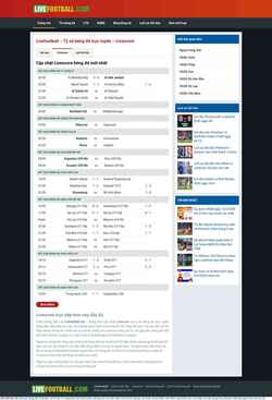 Снимак екрана livefootball.net