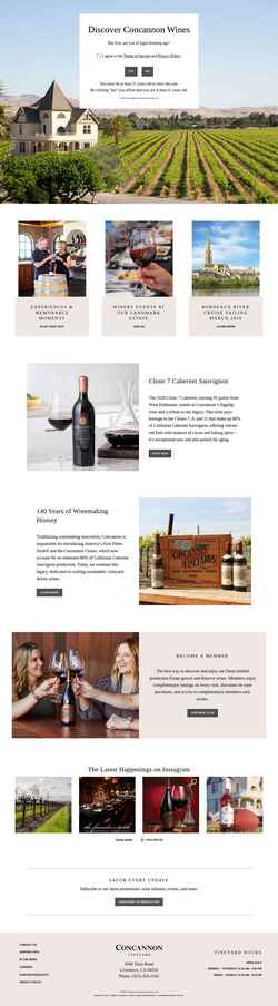 Screenshot concannon.wine
