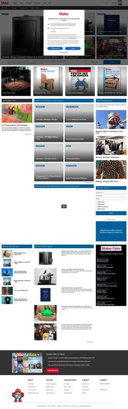 Снимак екрана makezine.com